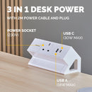 Fellowes Ampra™ Power Desk 1 - White