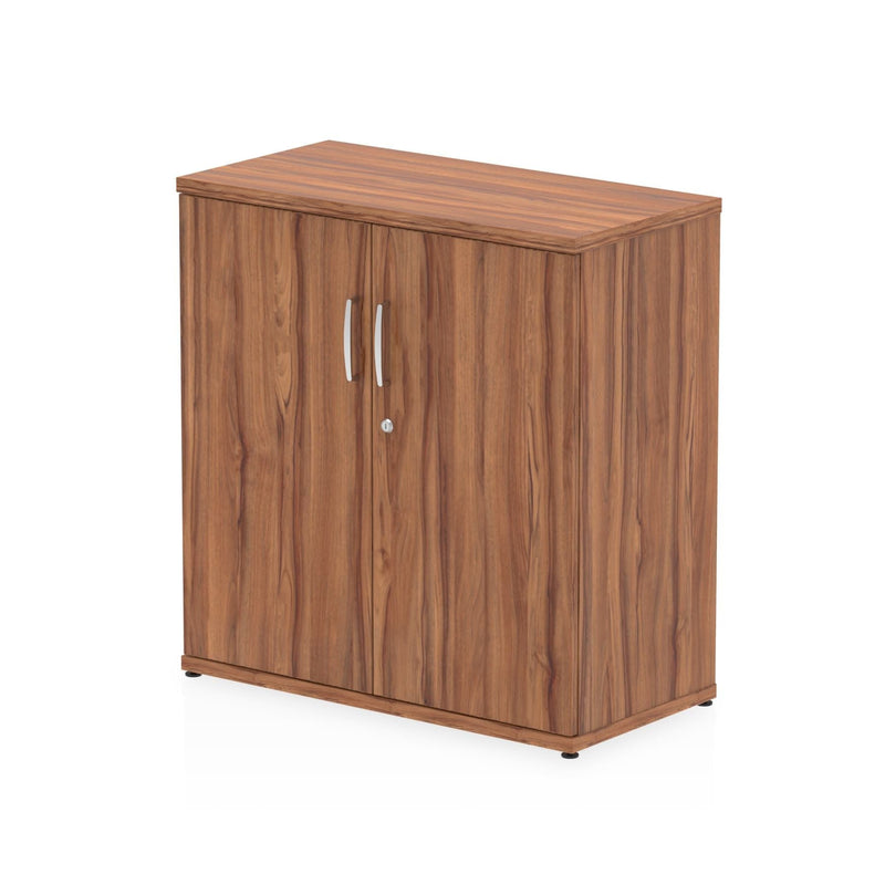 EQUINOX 2-Door Cupboard, Low, Height - 800mm, WALNUT