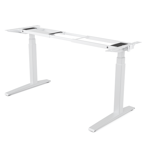 Fellowes Levado Electric Height Adjustable Sit Stand Desk / Standing Desk, WHITE - BASE ONLY