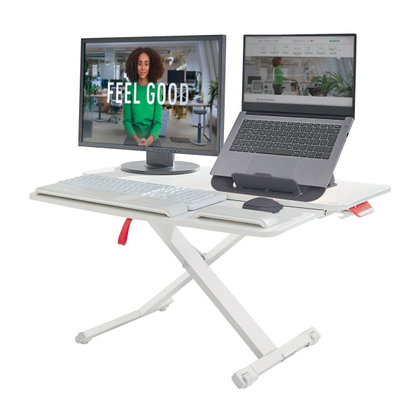 Leitz Ergo Cosy Standing Desk Converter with Sliding Tray