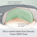 Leitz Ergo Active Sitting Stool with Wheels and Wobble Comfort Seat, Black/Grey