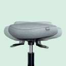 Leitz Ergo Active Sitting Stool with Wheels and Wobble Comfort Seat, Black/Grey