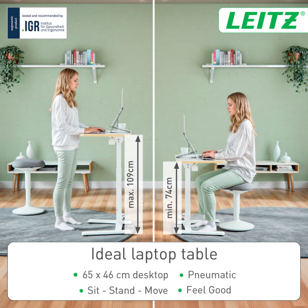 Leitz Ergo Small Folding Sit-Stand Desk / Standing Desk