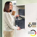 Leitz Fabric Hot Desking Work Bag with Lid, Velvet Grey