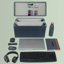 Leitz Fabric Hot Desking Work Bag with Lid, Velvet Grey