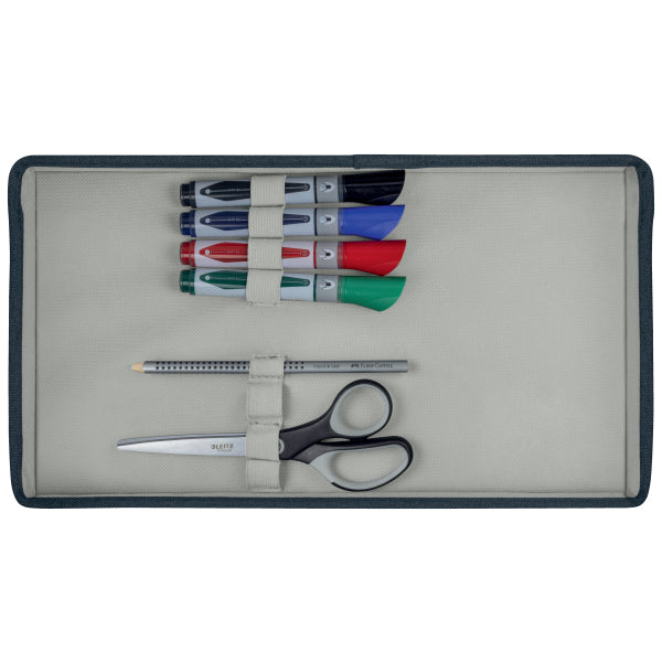 Leitz Fabric Compact Hot Desking Work Bag with Lid, Velvet Grey