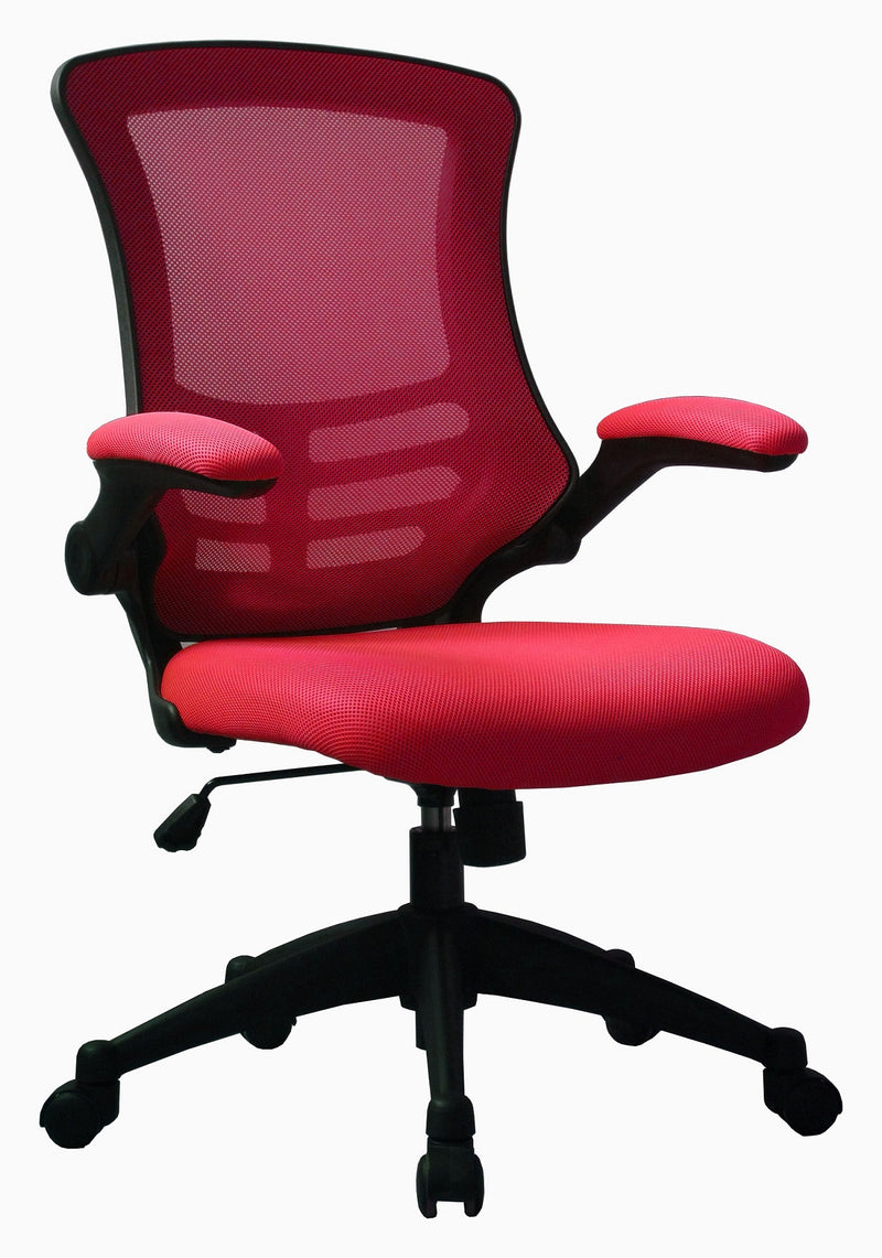 AVANSYS Kerve Medium Back Designer Mesh Chair - Red