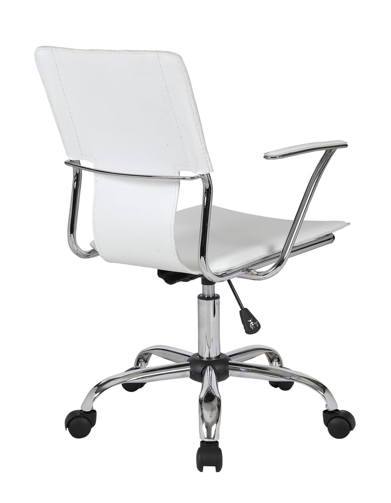 AVANSYS Trento Designer Armchair with Chrome Frame - White
