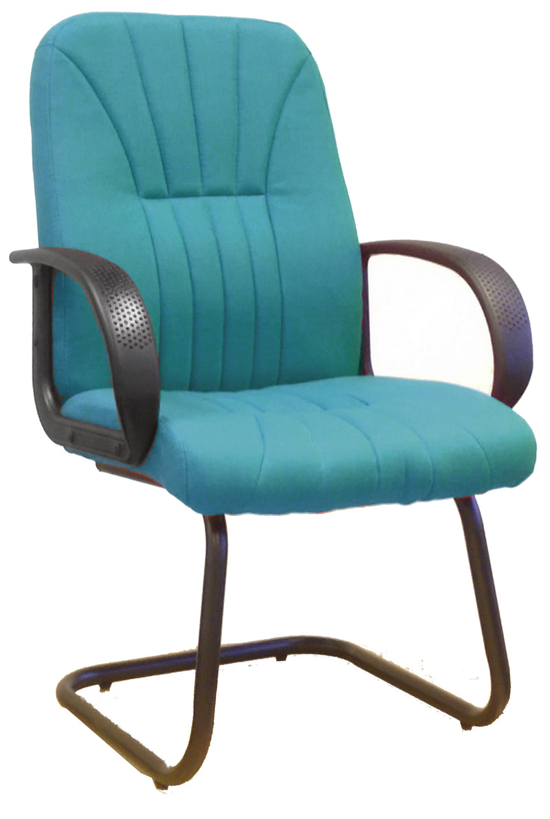AVANSYS Pluto-C Cantilever Framed Meeting/Visitors Armchair with Sculptured Back - Aqua Blue