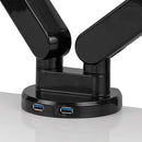 Fellowes Platinum Series Dual Horizontal Monitor Arm - Silver