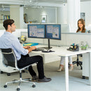 Fellowes Professional Series Freestanding Dual Horizontal Monitor Arm