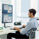 Fellowes Professional Series Freestanding Dual Stacking Vertical Monitor Arm
