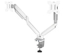 Fellowes Platinum Series Dual Horizontal Monitor Arm - White