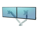 Fellowes Platinum Series Dual Horizontal Monitor Arm - Silver
