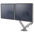 Fellowes Eppa Dual Horizontal Monitor Arm - Silver