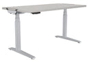 Fellowes Levado Electric Height Adjustable Sit Stand Desk / Standing Desk, 1800mm, SILVER FRAME / GREY DESKTOP