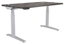 Fellowes Levado Electric Height Adjustable Sit Stand Desk / Standing Desk, 1800mm, SILVER FRAME / NEWPORT OAK DESKTOP