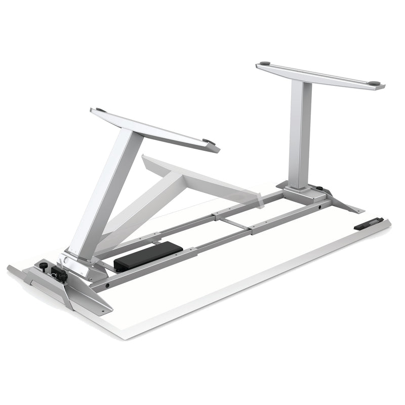 Fellowes Levado Electric Height Adjustable Sit Stand Desk / Standing Desk, 1600mm, WHITE