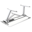 Fellowes Levado Electric Height Adjustable Sit Stand Desk / Standing Desk, 1800mm, SILVER FRAME / WHITE DESKTOP