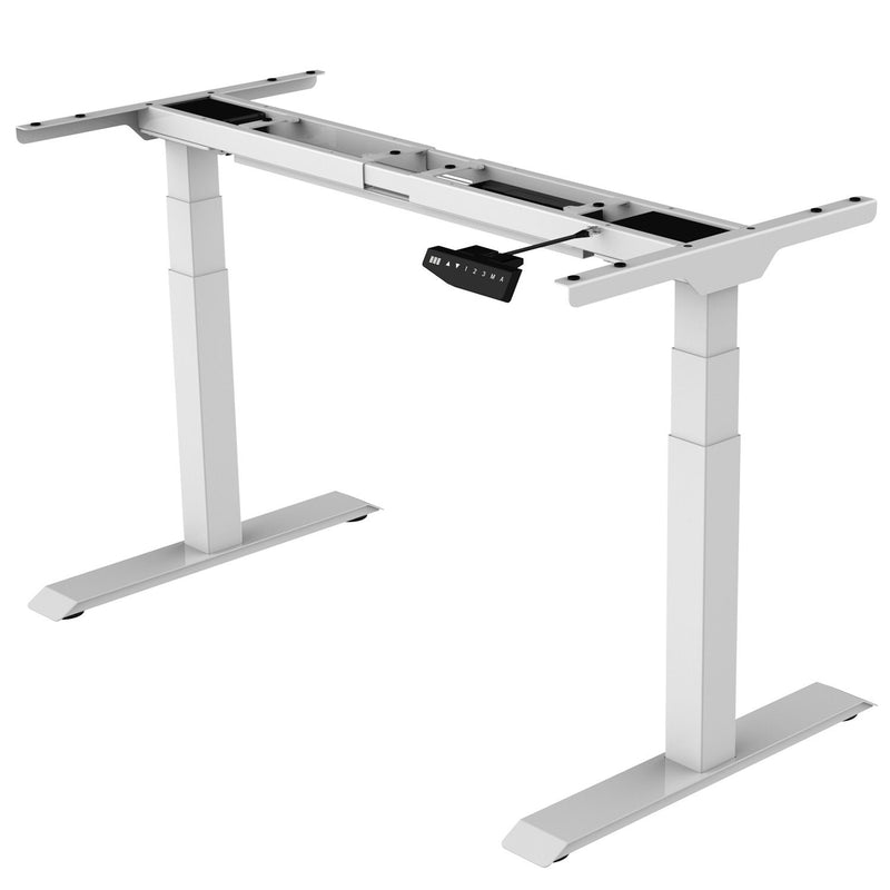 NOVA Vector DUO Electric Height Adjustable Sit Stand / Standing Desk, WHITE- FRAME ONLY