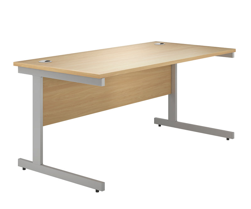 IKONIK Cantilever Rectangular Desk, 1200mm, OAK