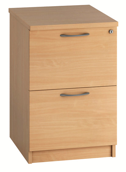 IKONIK 2-Drawer Wooden Filing Cabinet, BEECH