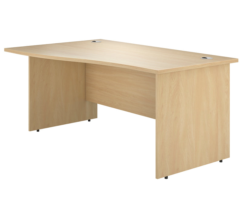 IKONIK Panel End Wave Desk, Left-Hand, 1400mm, OAK