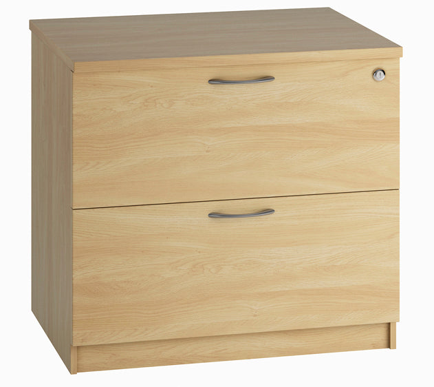 IKONIK 2-Drawer Wooden Side-Filing Cabinet, OAK