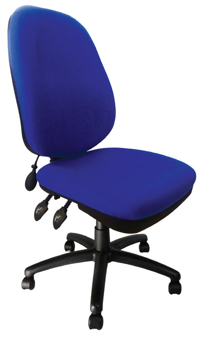 AVANSYS Carlisle Pump-Up Lumbar Operator Chair - Blue