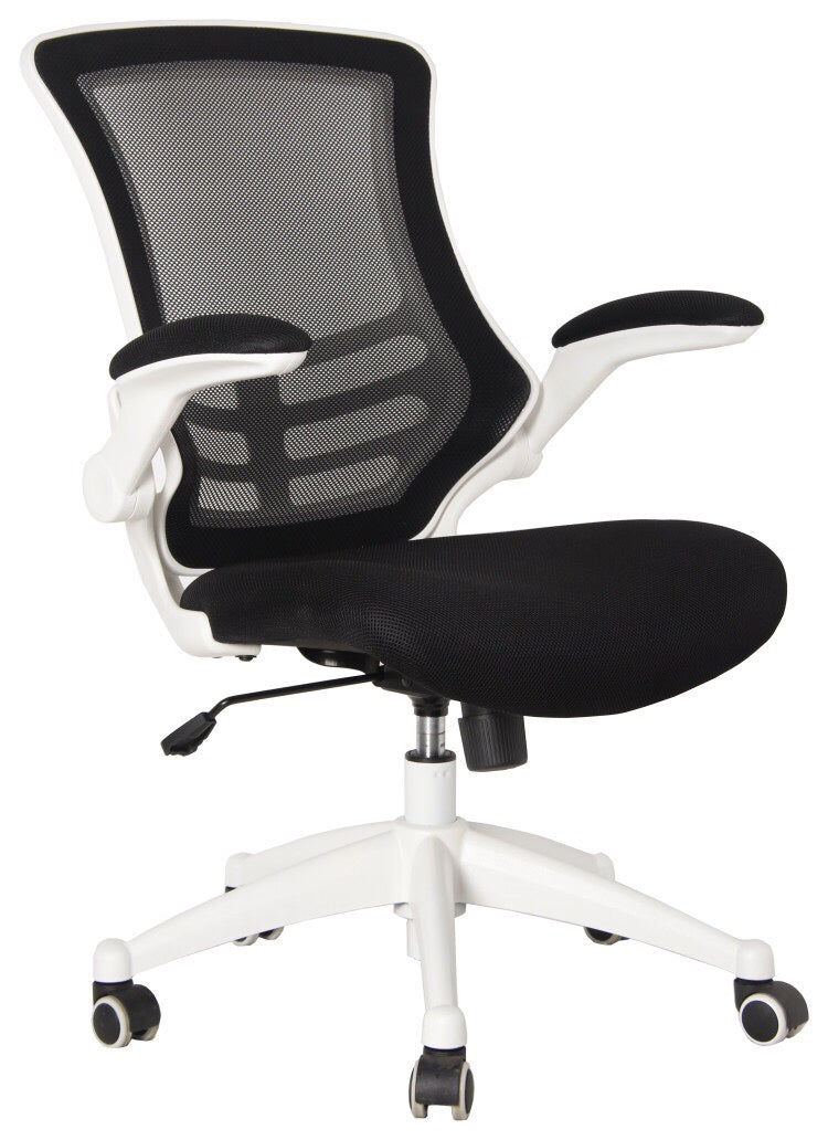 AVANSYS Kerve Medium Back Designer Mesh Chair - Black & White