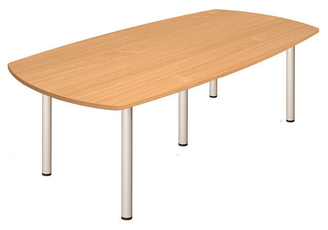 NOVA Fraction High Quality Boardroom Table, BEECH, 2400mm