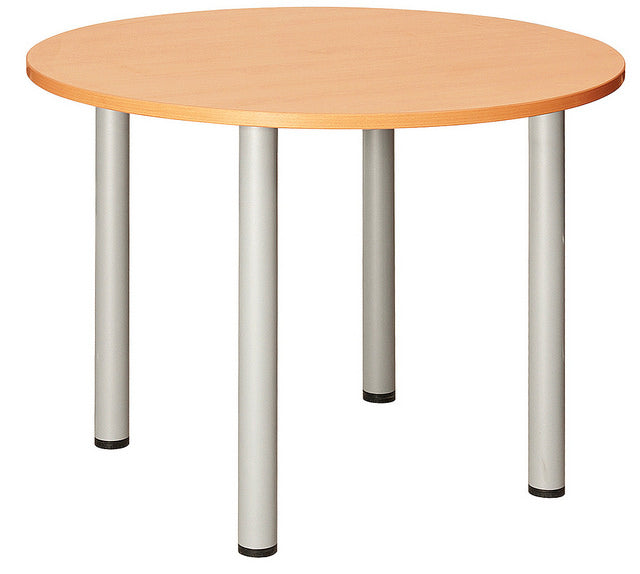 NOVA Fraction High Quality Circular Meeting Table, BEECH, 1200mm