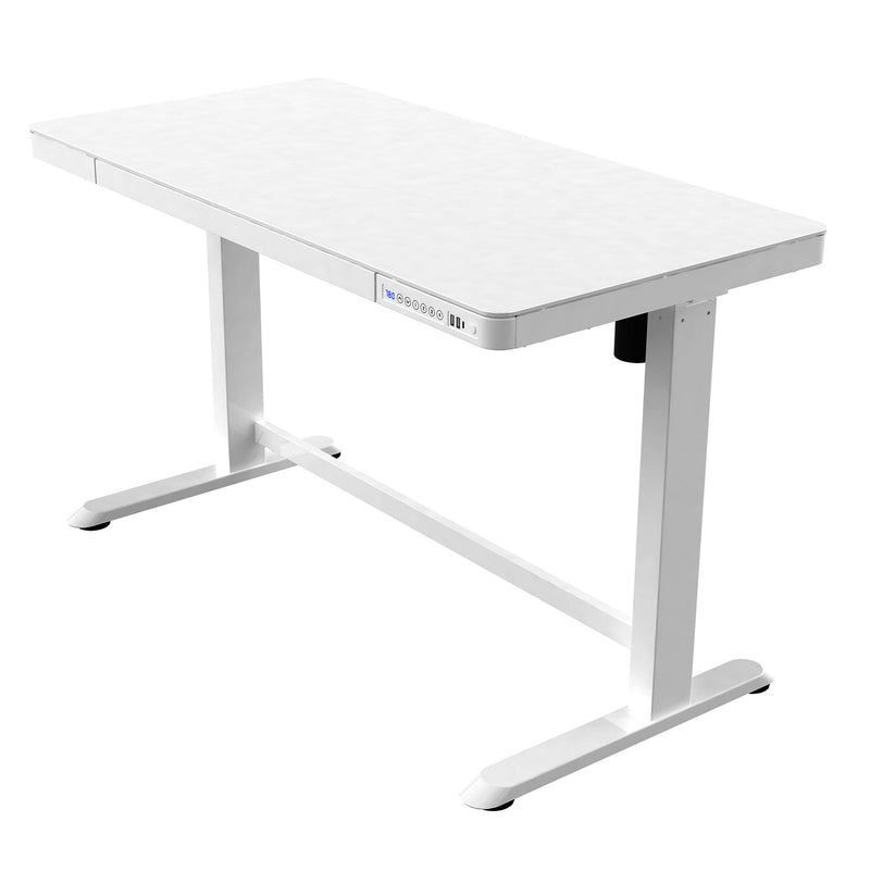 NOVA Vector HUB Electric Height Adjustable Sit Stand / Standing Desk, 1200mm, WHITE with WHITE Frame