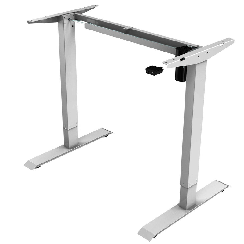 NOVA Vector ECO Electric Height Adjustable Sit Stand / Standing Desk, SILVER - FRAME ONLY