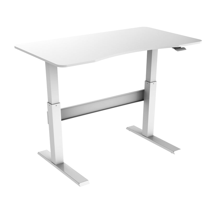 NOVA Vector ECO Gas-Lift Height Adjustable Sit Stand / Standing Desk, 1200mm, WHITE with WHITE Frame
