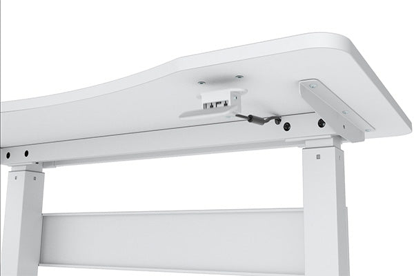 NOVA Vector ECO Gas-Lift Height Adjustable Sit Stand / Standing Desk, 1200mm, WHITE with WHITE Frame