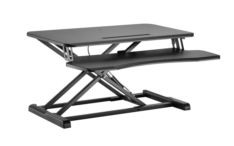 NOVA Vector Sit-Stand Desk Convertor / Workstation - Black