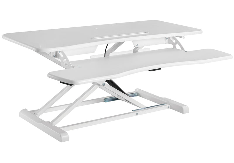 NOVA Vector Sit-Stand Desk Convertor / Workstation - White