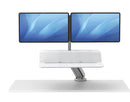 Fellowes Lotus™ RT Sit-Stand Workstation / Desk Convertor - Dual - White