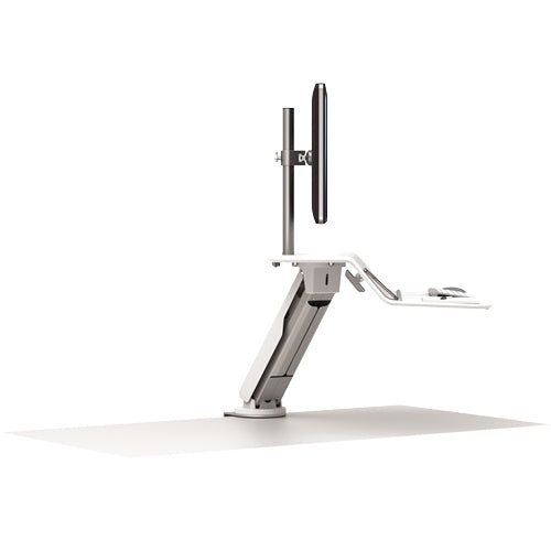 Fellowes Lotus™ RT Sit-Stand Workstation / Desk Convertor -  Single - White
