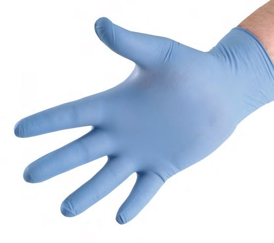 Nitrile Soft Blue Gloves Powder Free, Pack 100 - MEDIUM