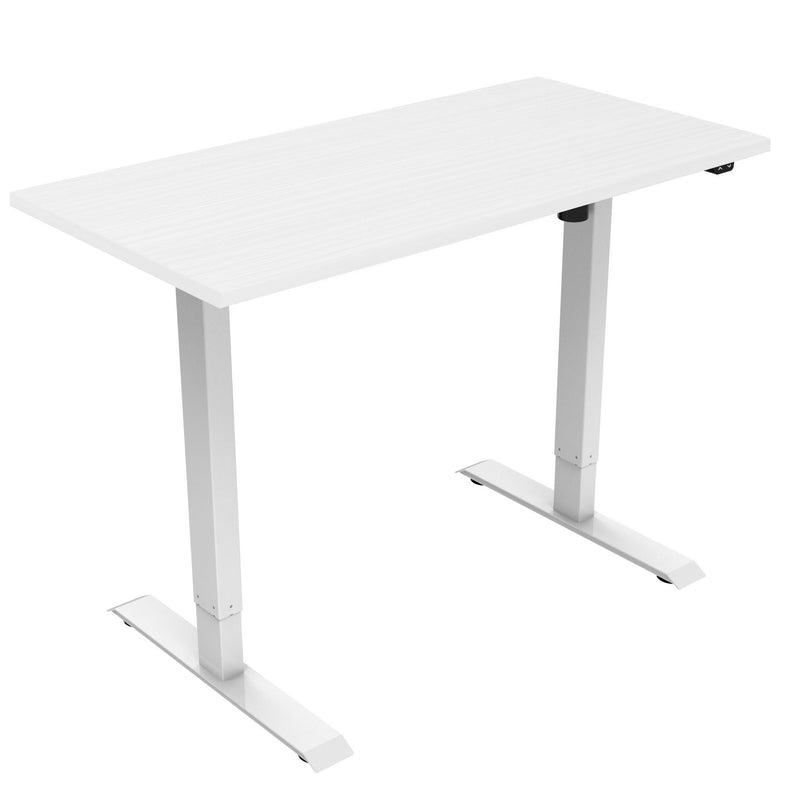 NOVA Vector ECO Electric Height Adjustable Sit Stand / Standing Desk, 1200mm, WHITE with WHITE Frame