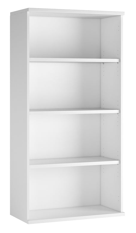 EQUINOX Tall Bookcase, 1600mm, WHITE