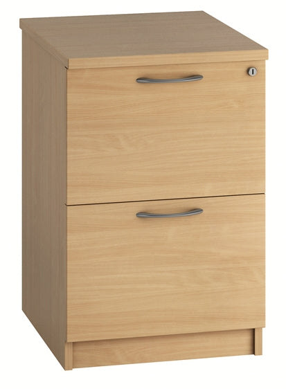 EQUINOX 2-Drawer Wooden Filing Cabinet, BEECH