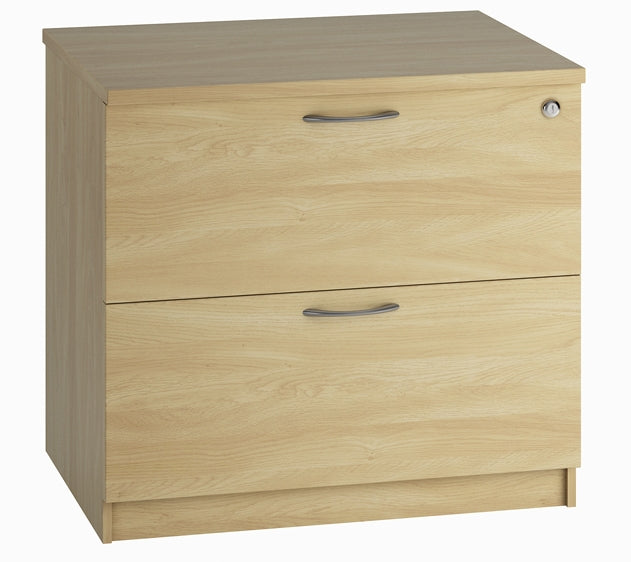 EQUINOX 2-Drawer Wooden Side-Filing Cabinet, OAK